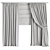  Modern Curtain Set M38 3D model small image 3