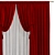 Origami Design Curtain Panel 3D model small image 3