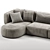 Contemporary Bowy Corner Sofa in 2017 3D model small image 3