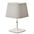 Metal Accent Lamp with Textile Shade 3D model small image 3