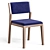 Modern Upholstered Wood Chair Atenas 3D model small image 2