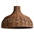 Hand-Woven Rattan Pendant Light 3D model small image 1