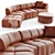 Sophisticated DS-808 Sofa Elegance 3D model small image 1