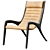 Minimalist Paulina Deck Chair 3D model small image 1