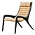 Minimalist Paulina Deck Chair 3D model small image 2