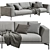 Luxurious Arflex Hollywood Vray Sofa 3D model small image 1