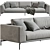 Luxurious Arflex Hollywood Vray Sofa 3D model small image 2