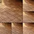 Seamless PBR Wooden Parquet Patterns 3D model small image 1