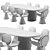YOUPI Dining Set: Modern 3Ds Max Design 3D model small image 2