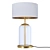 Handblown Glass Brass Table Lamp 3D model small image 3