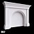 Customizable Gypsum Fireplace Portal 3D model small image 1