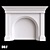 Customizable Gypsum Fireplace Portal 3D model small image 2