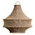 Rustic Rope Pendant Light Fixture 3D model small image 1