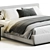 Versatile Flou Merkurio Bed 3D model small image 2