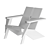 Modern Green Adirondack Chair 3D model small image 3