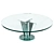 Chic Vintage Glass Coffee Table 3D model small image 1