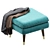  La Redoute Pouf Ottoman 3D model small image 2