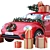 Christmas Volkswagen Beetle Car Decor 3D model small image 3