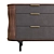 Sleek Arciform Bureau in Oak 3D model small image 2