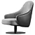 Sleek LUDWIG Chair in Corona 3D model small image 2