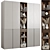 Modular Minimalist Style Wardrobe 3D model small image 2