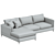 Sutton Rust Emery Sectional Set 3D model small image 3