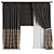 Contemporary Curtain Set M40 3D model small image 1