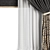 Contemporary Curtain Set M40 3D model small image 3