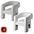 Tripod Armrest Chair by KARE 3D model small image 1