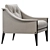 Contemporary Dezza Armchair Poltrona Frau 3D model small image 3