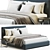 Elegant Duomo Mono Bed Frame 3D model small image 1