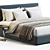 Elegant Duomo Mono Bed Frame 3D model small image 2