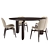 Sleek Roche Bobois Dining Set 3D model small image 4