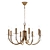 Freya Forte Brass Chandelier 3D model small image 2