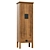 Natural Oak Ling Wardrobe 3D model small image 2