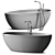 Flaminia App Pietraluce Bathtub | Freestanding 3D model small image 3