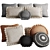 Finca Home Decorative Pillow Set 3D model small image 1