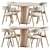 Dublin Chair Ton Dining Set 3D model small image 1