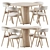 Dublin Chair Ton Dining Set 3D model small image 2