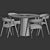 Dublin Chair Ton Dining Set 3D model small image 3