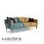 Finnish Brand HAUSKA ARIA Sofa 3D model small image 1
