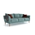 Finnish Brand HAUSKA ARIA Sofa 3D model small image 3
