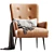 Modern Melbourne Armchair Design 3D model small image 4