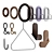 Multi-Style Wall Hook Collection 3D model small image 2