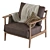 Modern Leather Armchair Cody 3D model small image 5