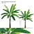 Twin Asian Banana Trees 3.6m 3D model small image 1