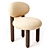 Modern Noom Flock Chair Design 3D model small image 1