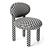 Modern Noom Flock Chair Design 3D model small image 7