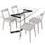 Prisma Dining Set with Stella 3D model small image 2