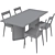 Prisma Dining Set with Stella 3D model small image 6